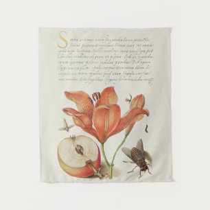 antike botanische Tapisserie Wandteppich