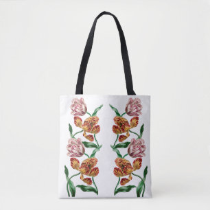Antike botanische Tulpen-Illustration