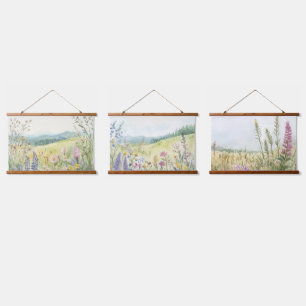 Antike Botanische Wanddekoration Wandteppich Mit Holzrahmen