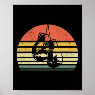 Antike Boxhandschuhe Training Boxer Poster