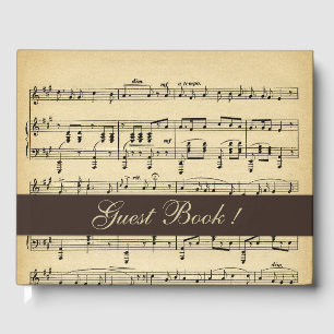 Antike braune Musik Siehe aktualisiert Gästebuch