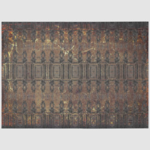 Antike braune schwarze Textur Muster Seidenpapier