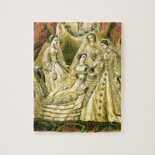 Antike Braut Vintage-Hochzeit Puzzle
