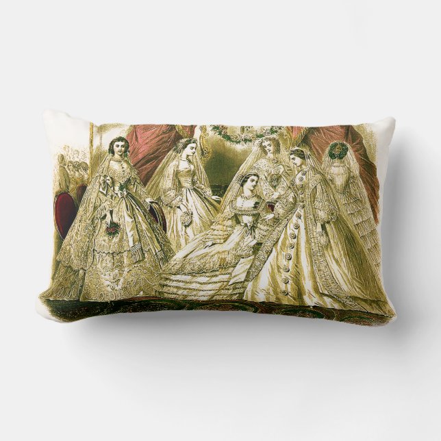 Antike Bride Vintage Wedding Lendenkissen (Vorderseite)