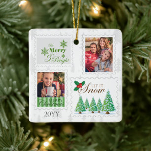 Antike Briefmarken 2 Familienfoto Keramikornament