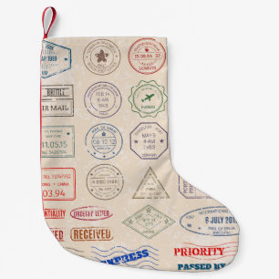 Antike Briefmarkensätze aus verschiedenen Ländern Kleiner Weihnachtsstrumpf