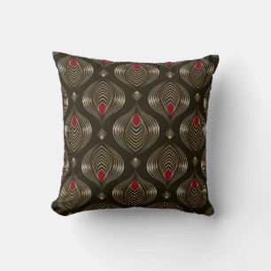 Antike Bronze: Nahtlose Ornamentik Elegante Kissen