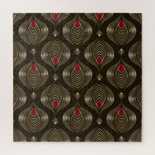 Antike Bronze: Nahtlose Ornamentik Elegante Puzzle