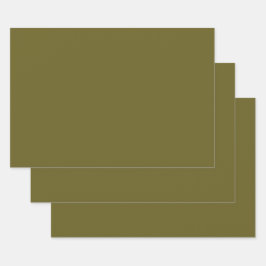 Antike Bronze (Vollfarbe)  Geschenkpapier Set