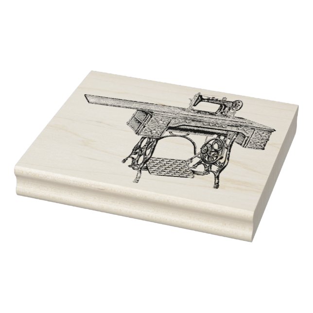 Antike Brunswick Nähmaschine Kautschuk Kunst-Brief Gummistempel (Stempel)