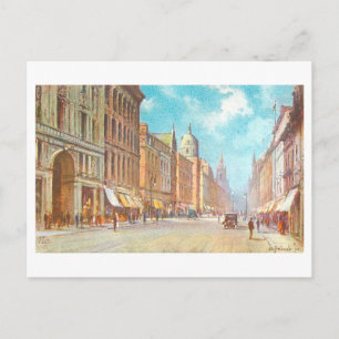 Antike Buchanan Street, Glasgow, Schottland, Postkarte