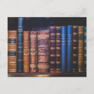 Antike Bucheinbände Bücher Postkarte