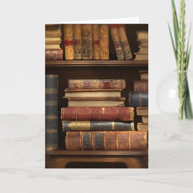 Antike Bücher Karte (Vorderseite)