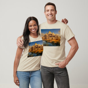Antike Burg aus dem sengenden Sand T-Shirt