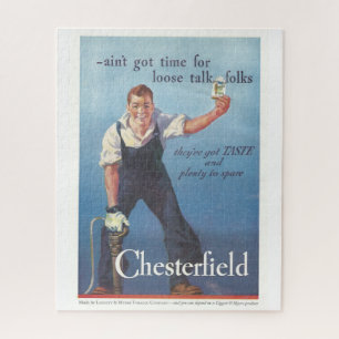 Antike Chesterfield Zigarettenwerbung Puzzle