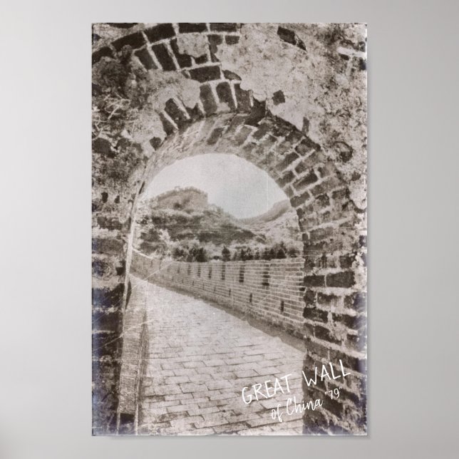 Antike China Die alte Verteidigungslandschaft der  Poster (Vorne)