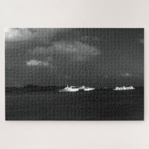 Antike China-Hongkong-Bucht-Reisende-Boote Puzzle