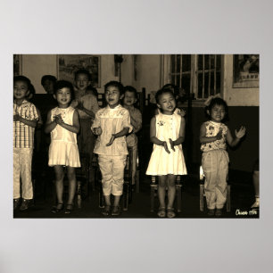 Antike chinesische Changsha Kinderbetreuung Poster