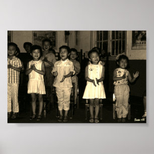 Antike Chinesische Changsha Kinderbetreuung Poster