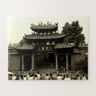 Antike chinesische Kanton Foshan Ahnenhalle Puzzle