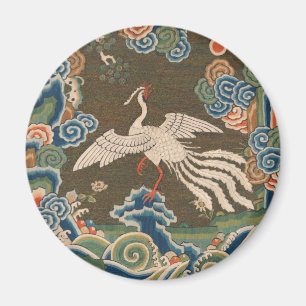 Antike chinesische Vogel-Kunstwebteppich Phönix Magnet