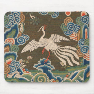 Antike chinesische Vogel-Kunstwebteppich Phönix Mousepad