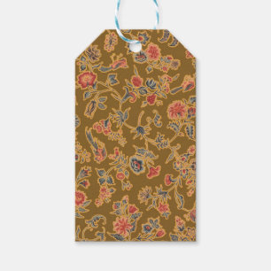 Antike Chinoiserie-Blumenbrokat 18. Jahrhundert  Geschenkanhänger