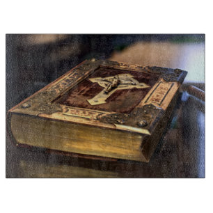Antike Christliche Bibel Schneidebrett