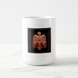Antike Copper Peoria Falcon Restored Kaffeetasse