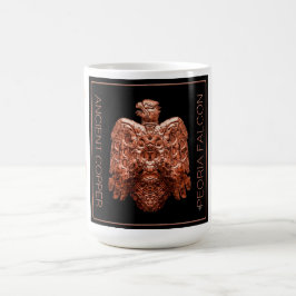 Antike Copper Peoria Falcon Restored Kaffeetasse