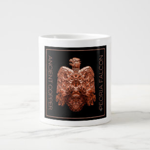 Antike Copper Peoria Falcon Restored Kaffeetasse Jumbo-Tasse