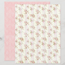 Antike Coquette Rose Blumen Scrapbook Papier