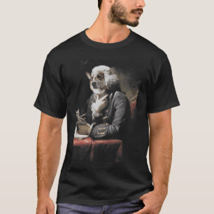 Antike Corgi-Malerei Die Literat glückliche Hunde  T-Shirt