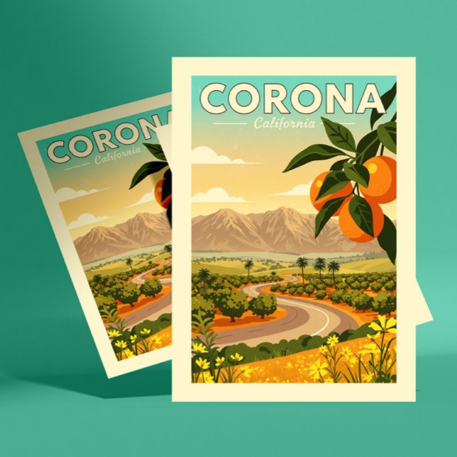 Antike Corona California Postkarte (Von Creator hochgeladen)