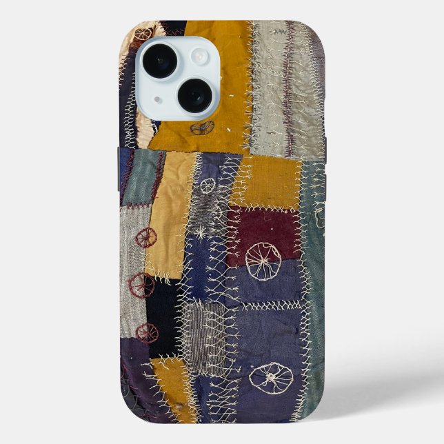 Antike Crazy Quilt Handyhülle Case-Mate iPhone Hülle (Rückseite)