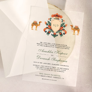 Antike Crest Royal Camel Indische Hindu-Hochzeit