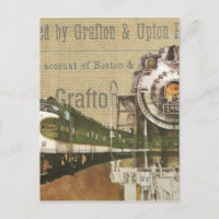 Antike Dampflokomotive Zug Eisenbahn