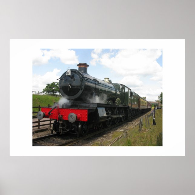 Antike Dampflokomotive, Zug Poster (Vorne)
