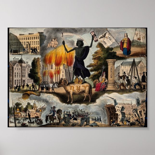 Antike Darstellung der Apokalypse Poster (Vorne)