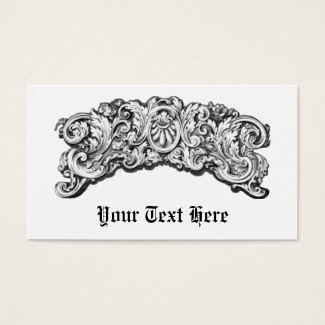 Antike dekorative Schnörkel (Vorderseite)