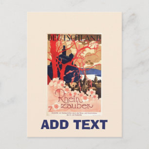 Antike deutsche, bearbeiten Sie Text Postkarte