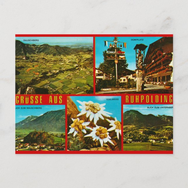 Antike deutsche Postkarte (Vorderseite)