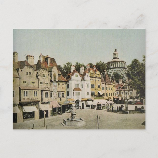 Antike deutsche Postkarte (Vorderseite)
