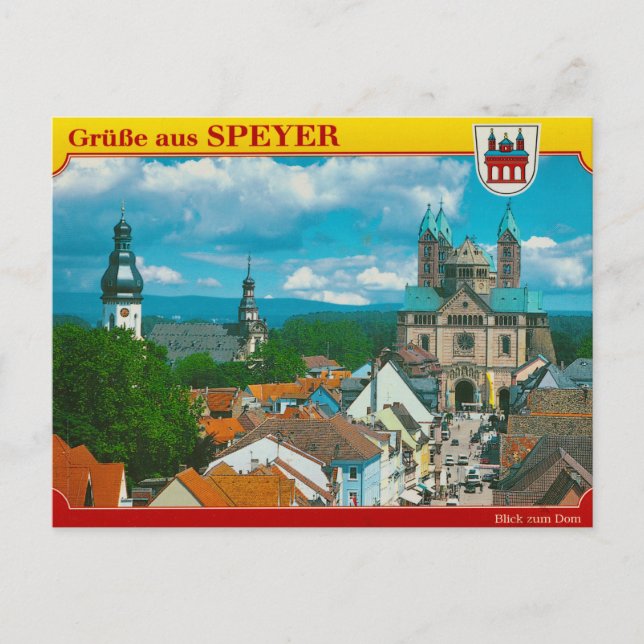 Antike deutsche Postkarte (Vorderseite)