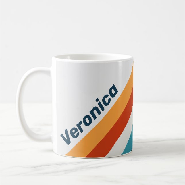 Antike Distelstreifen mit Namen Kaffeetasse (Links)