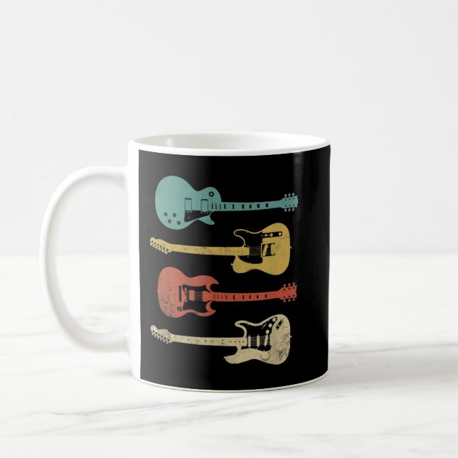Antike E-Gitarren Kaffeetasse (Links)