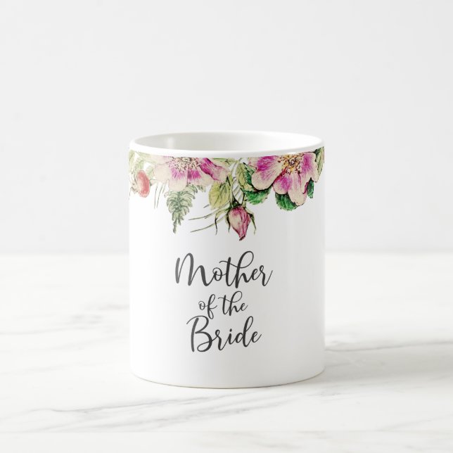 Antike Eglantine Blumen-Mutter-der-Braut-Tasse Kaffeetasse (Mittel)