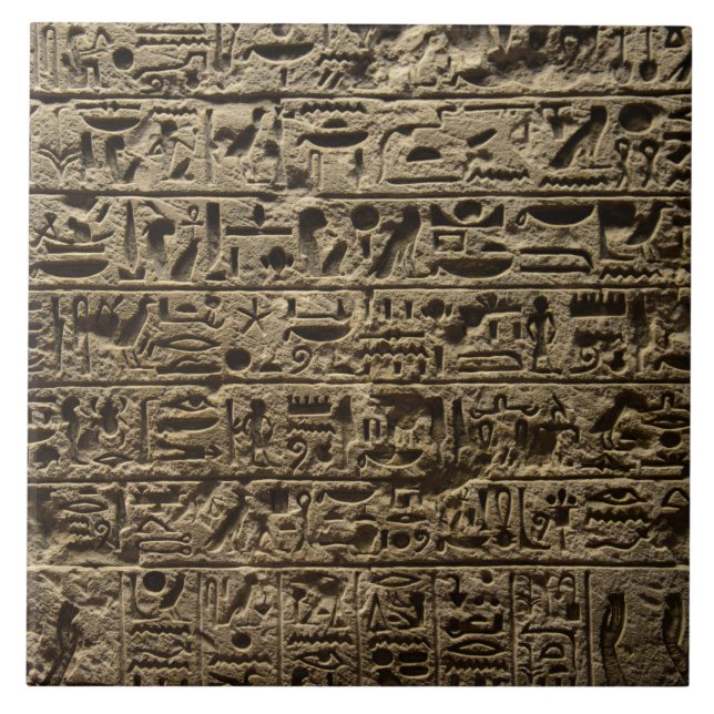 antike egyptische Hieroglyphen Fliese (Vorderseite)