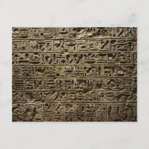 antike egyptische Hieroglyphen Postkarte
