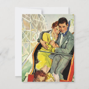 Antike Einladung für eine Liebes- und Romantik-Ach
